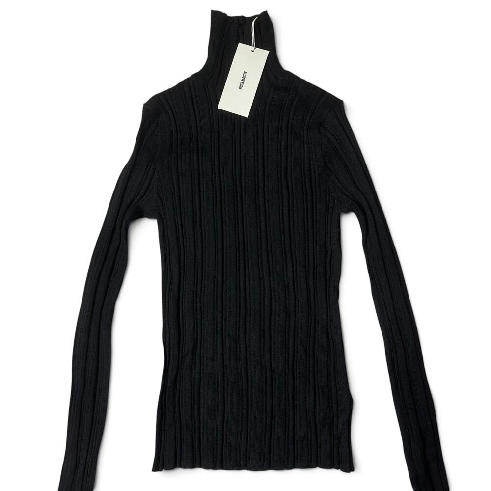 Buck Mason Featherweight Silk Cashmere Merino Turtleneck Knit Womens Size S NWT